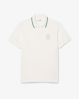Polo stampata in piqu&eacute; classic fit