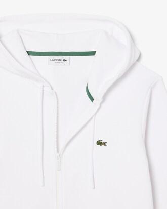 Felpa in tessuto felpato classic fit con zip