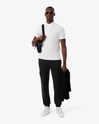 Pantaloni della tuta cargo in tessuto felpato