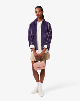 Borsa a spalla in pelle goffrata Maheki