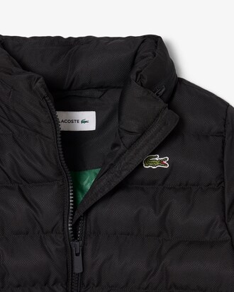 Giacca imbottita unisex con cappuccio foderato in tessuto felpato