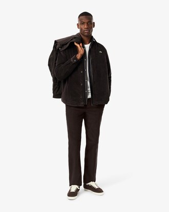 Pantaloni chino regular fit in velluto a coste