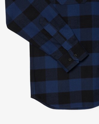 Overshirt oversize in cotone con motivo scozzese