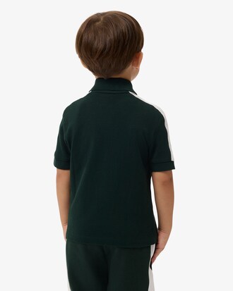 Polo in petit piqu&eacute; colorblock
