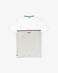 T-shirt da uomo color block con scritta 3D e collo rotondo Lacoste SPORT