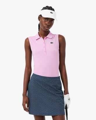 Polo da golf slim fit elasticizzata UV Protect