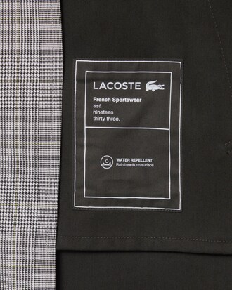 Trench con motivo scozzese impermeabile