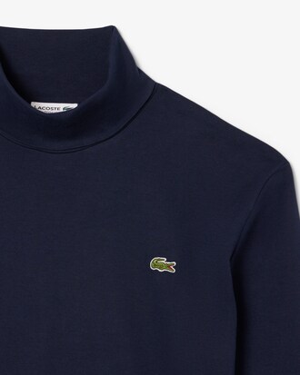 T-shirt con collo alto a maniche lunghe