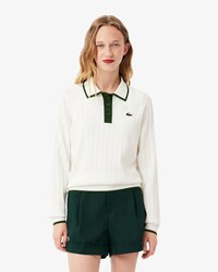 Maglione da golf con colletto a polo a maniche corte
