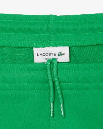 Shorts in cotone felpato con profili con logo