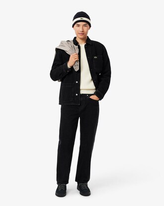 Berretto in lana cardata a costine