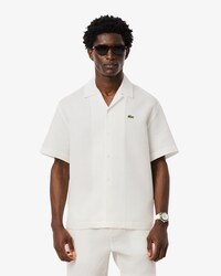Camicia testurizzata a nido d'ape relaxed fit