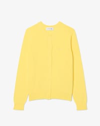 Cardigan 3D in maglia di cotone a coste