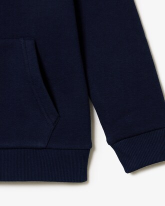 Felpa con cappuccio e zip in pile