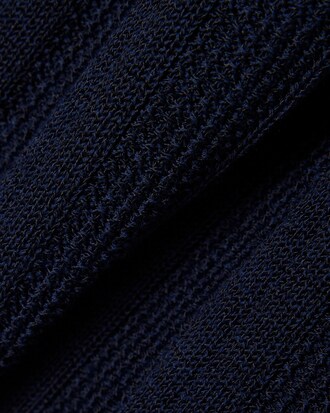 Cardigan fluido a coste con colletto a polo