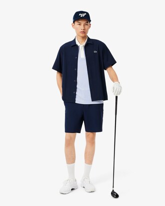 Cappellino da golf ricamato in velluto a coste