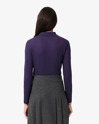 Polo in mini piqué elasticizzato slim fit L.12.D