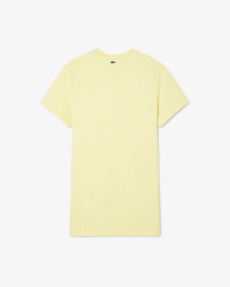 Abito t-shirt oversize in jersey con marchio
