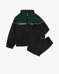 Tuta in taffetà a rombi color block