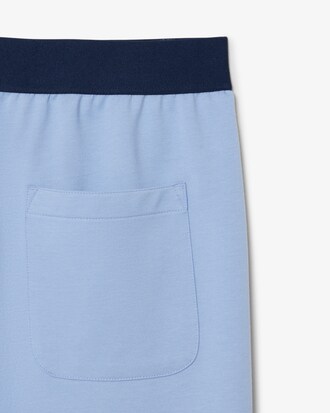 Shorts homewear taglio dritto in tessuto felpato