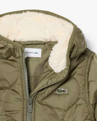 Parka unisex trapuntato con cappuccio