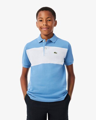 Polo in Petit Piqu&eacute; color block