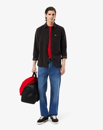 Jeans indaco a 5 tasche dal taglio dritto