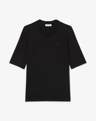 T-shirt in morbido cotone con maniche a tre quarti