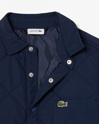 Overshirt a quadri imbottita