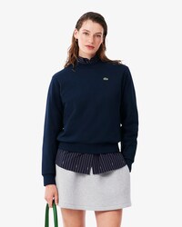 Felpa in pile girocollo relaxed fit