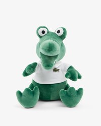 Peluche coccodrillo con polo e logo