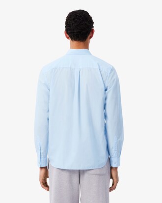 Camicia regular fit in popeline elasticizzato