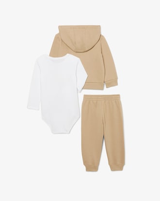 Set da neonato in tessuto felpato