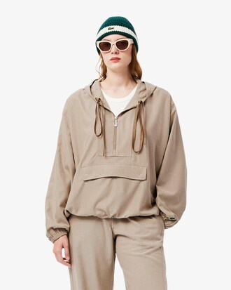 Giacca pullover oversize in flanella