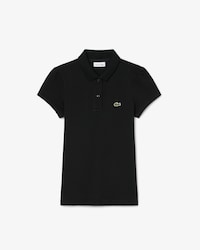 Polo in piqu&eacute; con collo smerlato