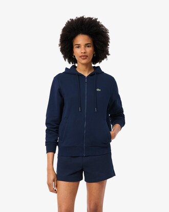 Felpa con cappuccio in pile con zip