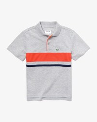 Polo da tennis da bambino in cotone ultra leggero con inserto a rete Lacoste SPORT