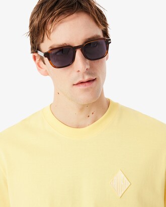 T-shirt classic fit con stemma