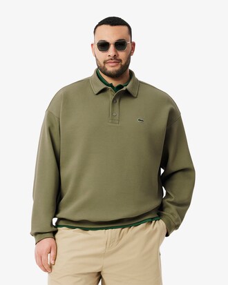 Felpa in piqu&eacute; loose fit