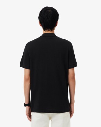 Polo con logo a righe regular fit