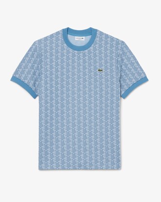 T-shirt slim fit con monogramma jacquard