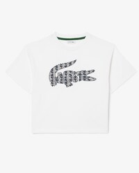 T-shirt in cotone con stampa monogramma