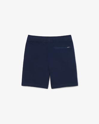 Shorts chino in twill di cotone elasticizzato