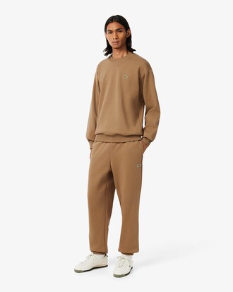 Pantaloni della tuta regular fit in tessuto felpato