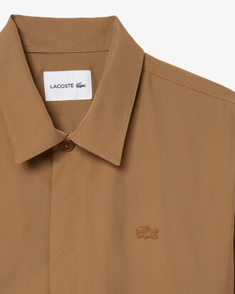 Overshirt in twill di misto cotone