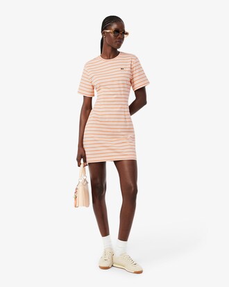 Abito t-shirt in cotone a righe