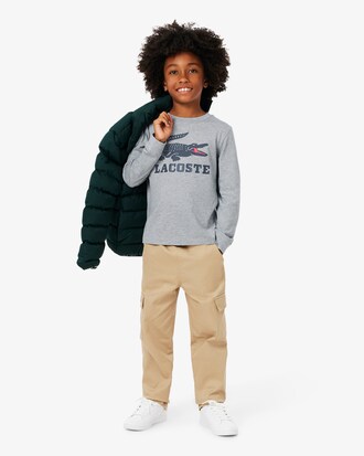 Felpa in tessuto felpato stampa coccodrillo   