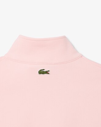 Felpa stampata a collo alto con zip