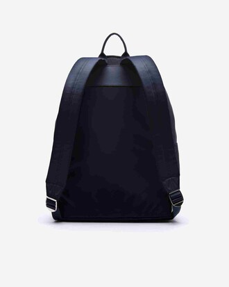 Zaino L.12.12 Cuir in pelle bicolore con scritta goffrata da uomo