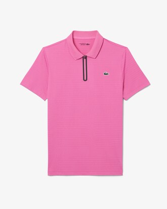 Polo tennis Ultra Dry elasticizzata in jacquard